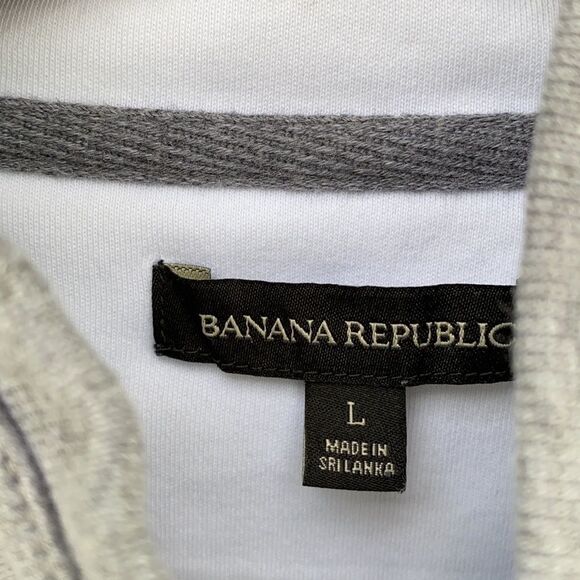 Banana Republic Sz L Gray Zip Jacket - Picture 7 of 10